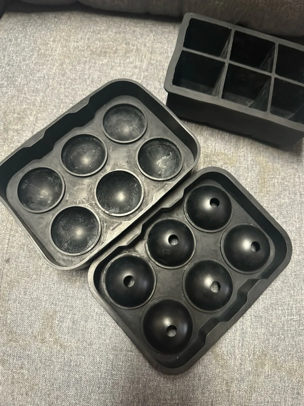 Adoric Ice Cube Trays Silicone Set of 2